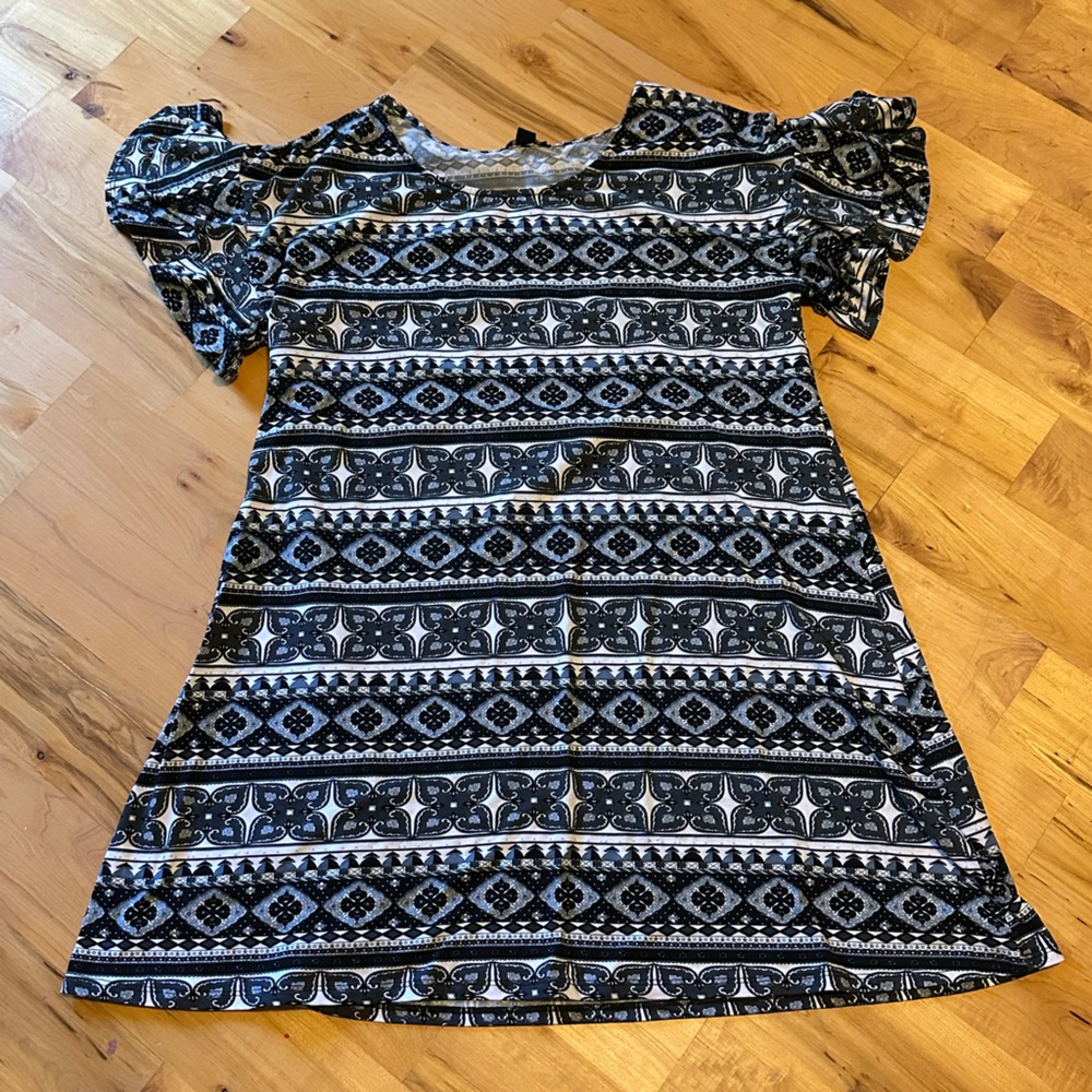 Black & White Aztec Dress